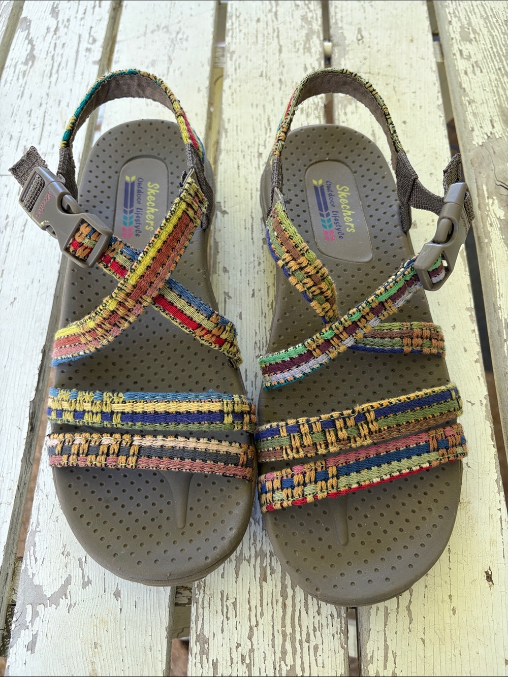 Skechers Reggae Sew Me Boho Sandals